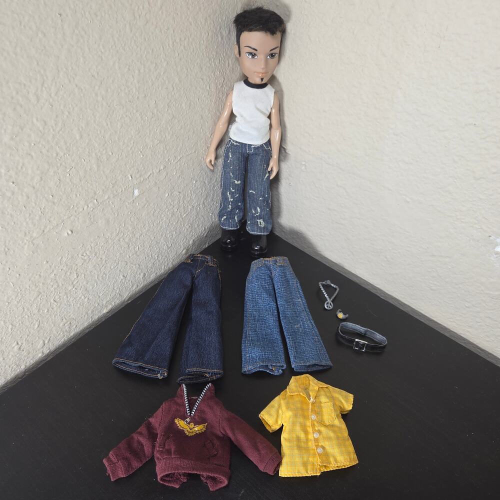 Vintage 2004 Bratz Boyz Funk Out Eitan V1 Doll with Original Clothes